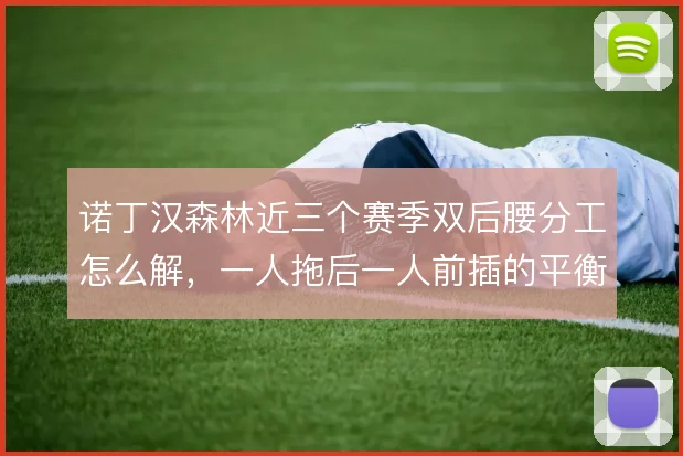 诺丁汉森林近三个赛季双后腰分工怎么解，一人拖后一人前插的平衡点在哪